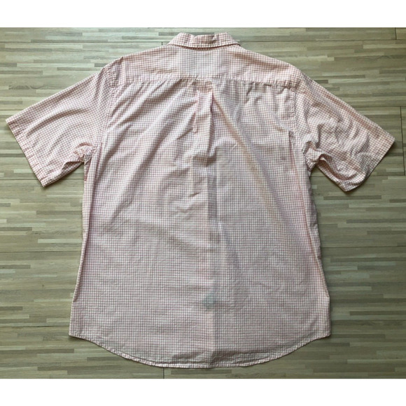 Polo Jeans Company, Men's Button Up Shirt, Pink Check, Cotton, Size X Large - Picture 2 of 5